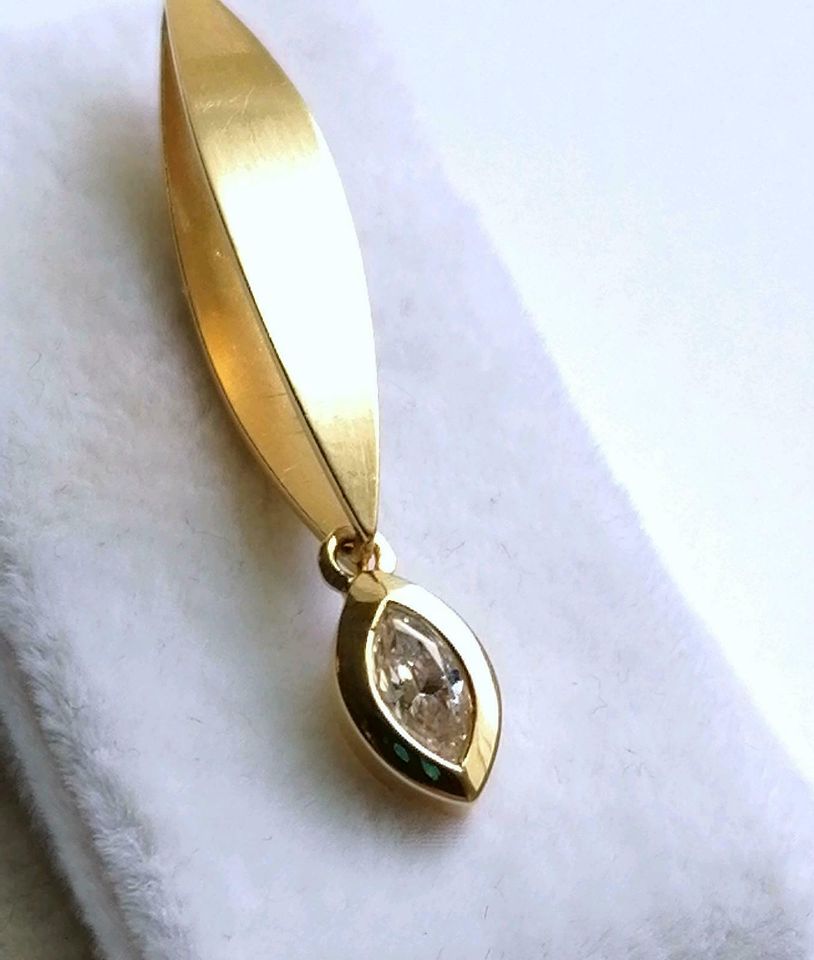 Anhänger Gold 750er mit Zirkonia