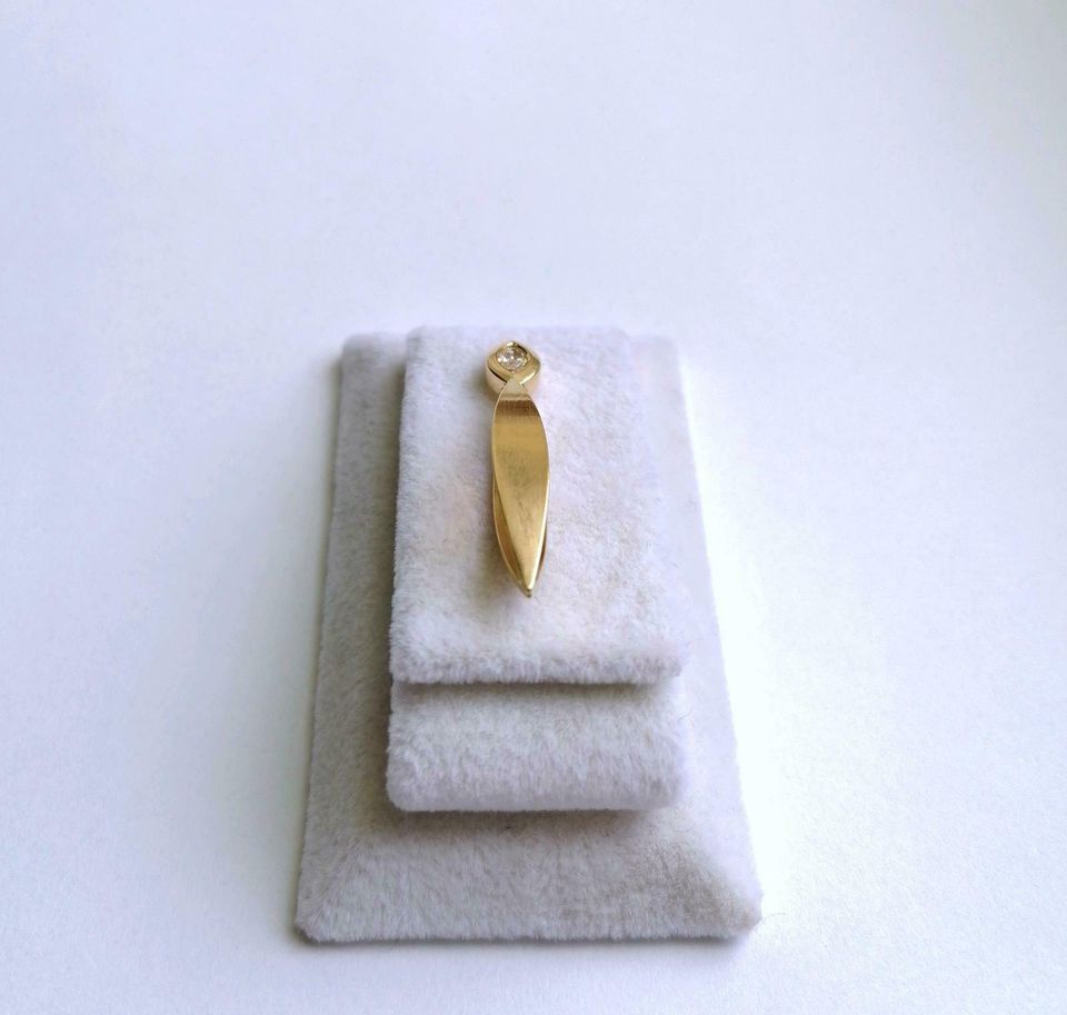 Anhänger Gold 750er mit Zirkonia