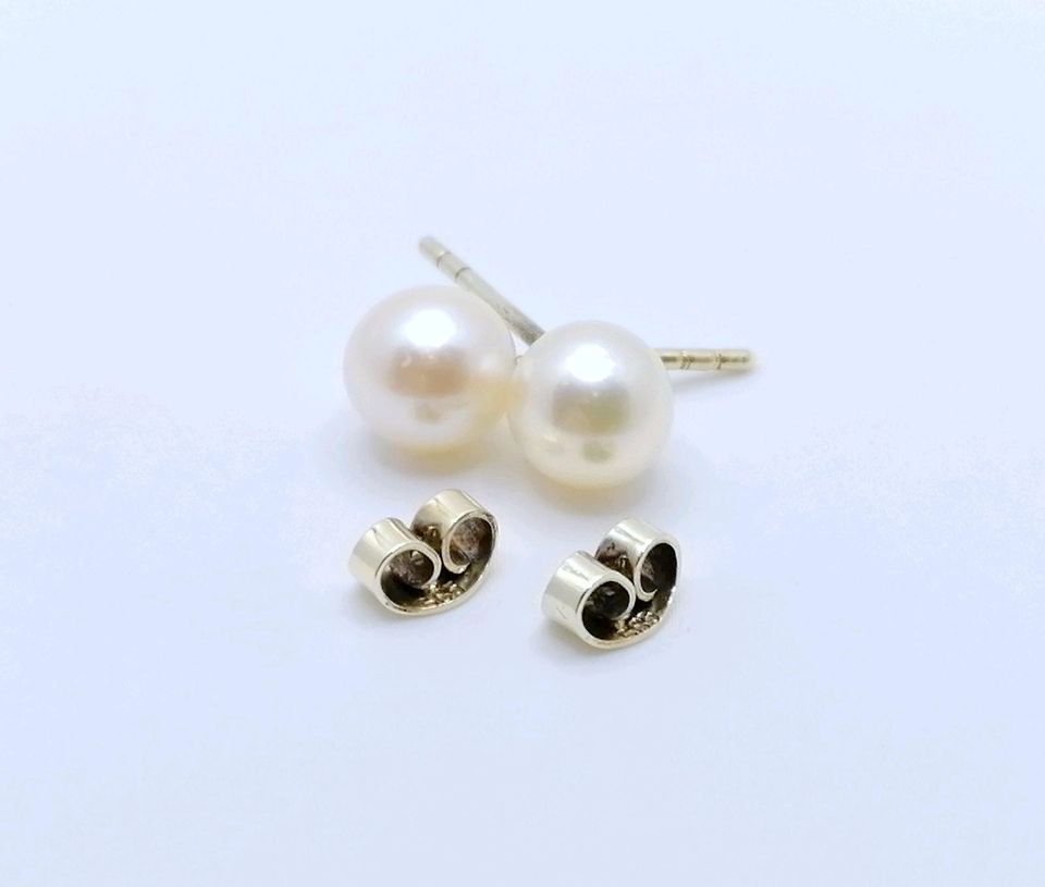Ohrstecker 585er Gold mit Perlen