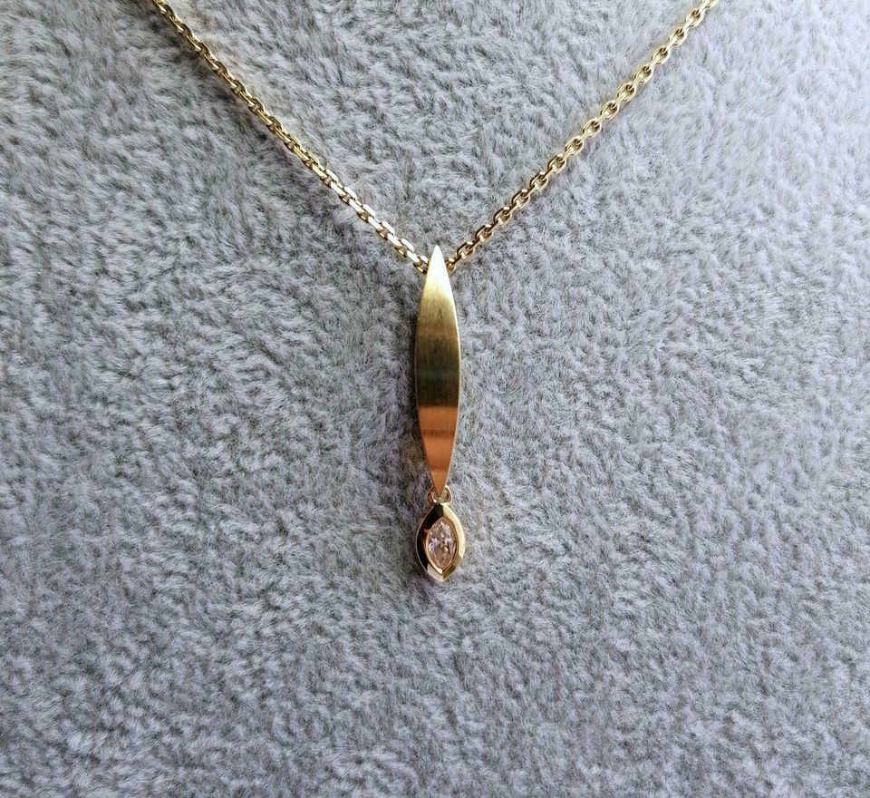 Anhänger Gold 750er mit Zirkonia