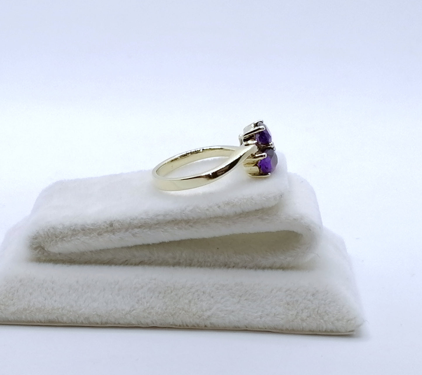 Ring Gold 333er mit Amethyst und Spinell Gr. 50
