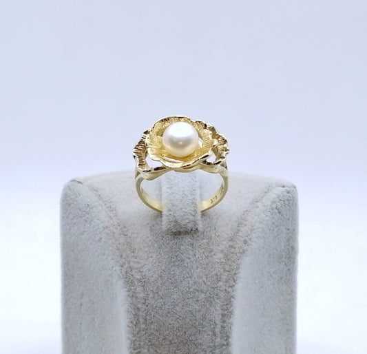 Ring Gold 375er Perlenring Gr. 57