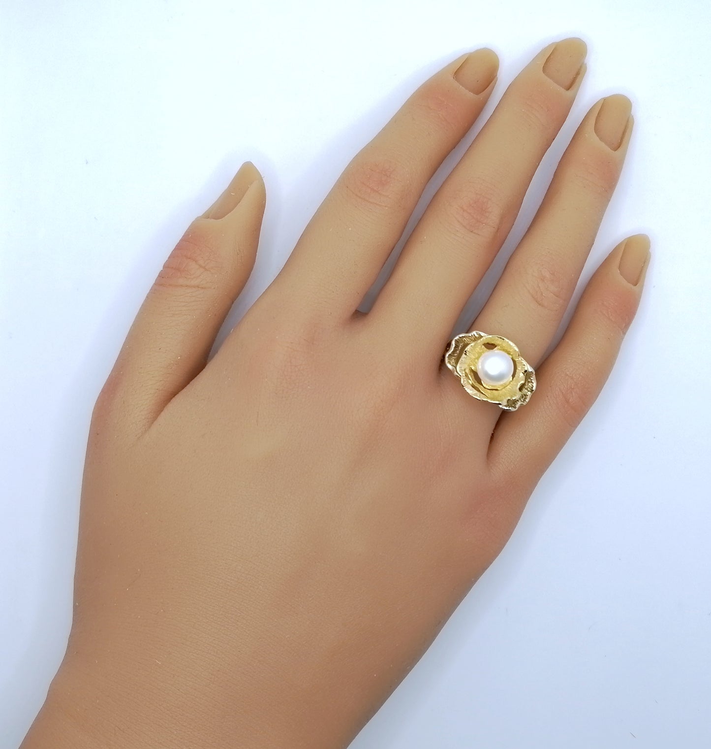 Ring Gold 375er Perlenring Gr. 57