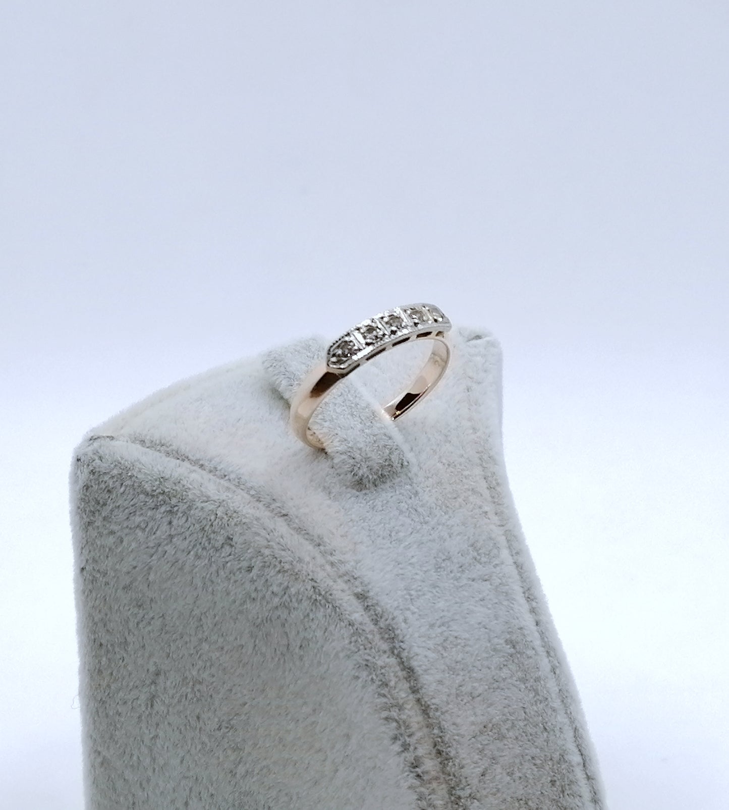 Ring Rotgold 583er UdSSR Sowjet mit Diamanten Gr. 53