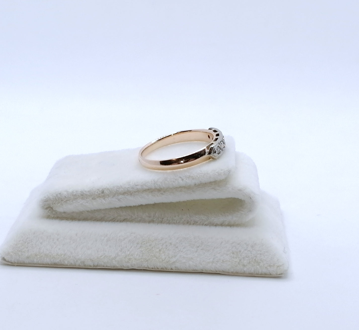 Ring Rotgold 583er UdSSR Sowjet mit Diamanten Gr. 53