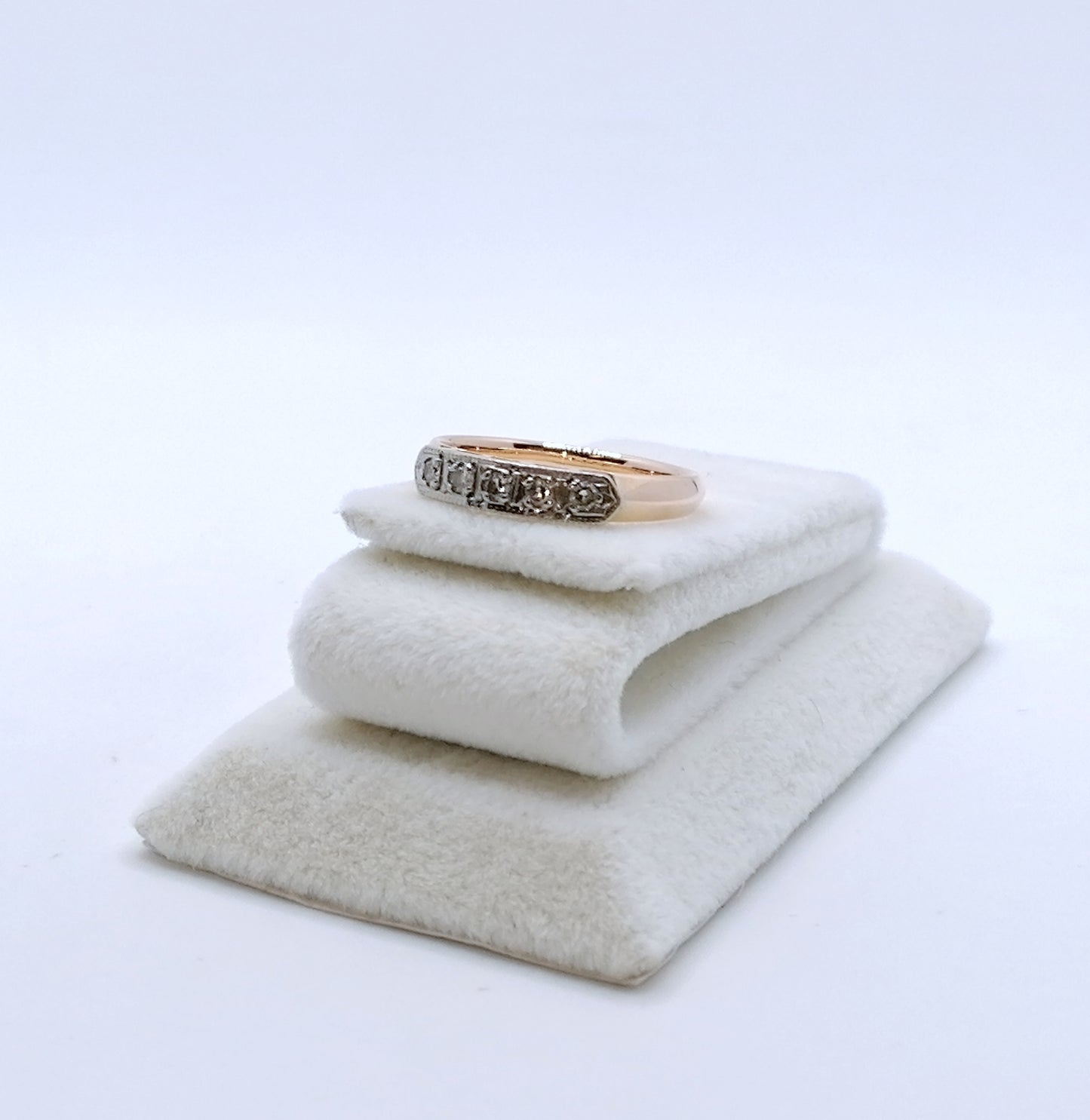 Ring Rotgold 583er UdSSR Sowjet mit Diamanten Gr. 53