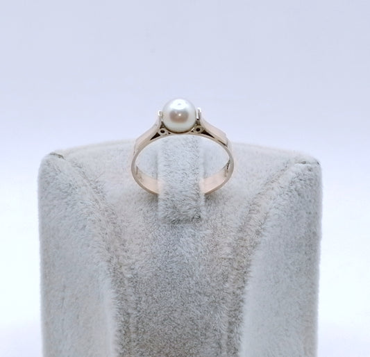 Ring Rotgold 333er Perlenring Gr. 53