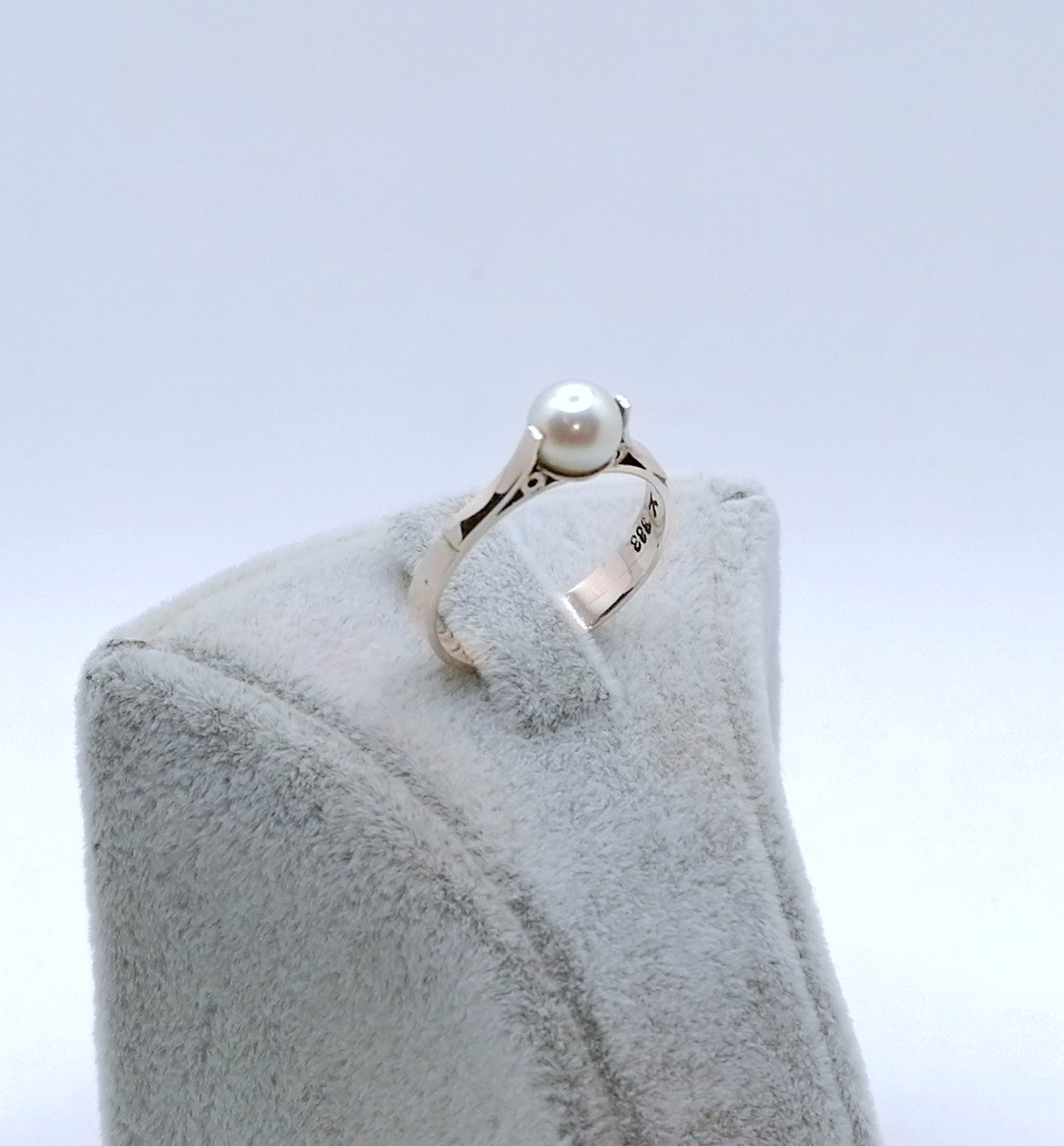 Ring Rotgold 333er Perlenring Gr. 53