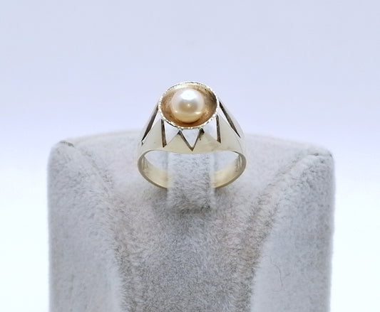 Ring Gold 333er Perlenring Gr. 56