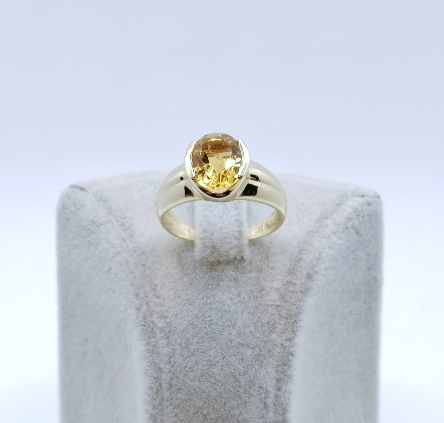 Ring Gold 585er mit Citrin Gr. 53