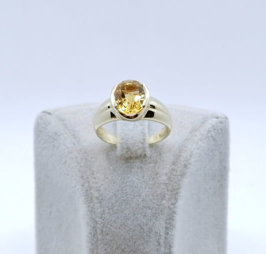 Ring Gold 585er mit Citrin Gr. 53