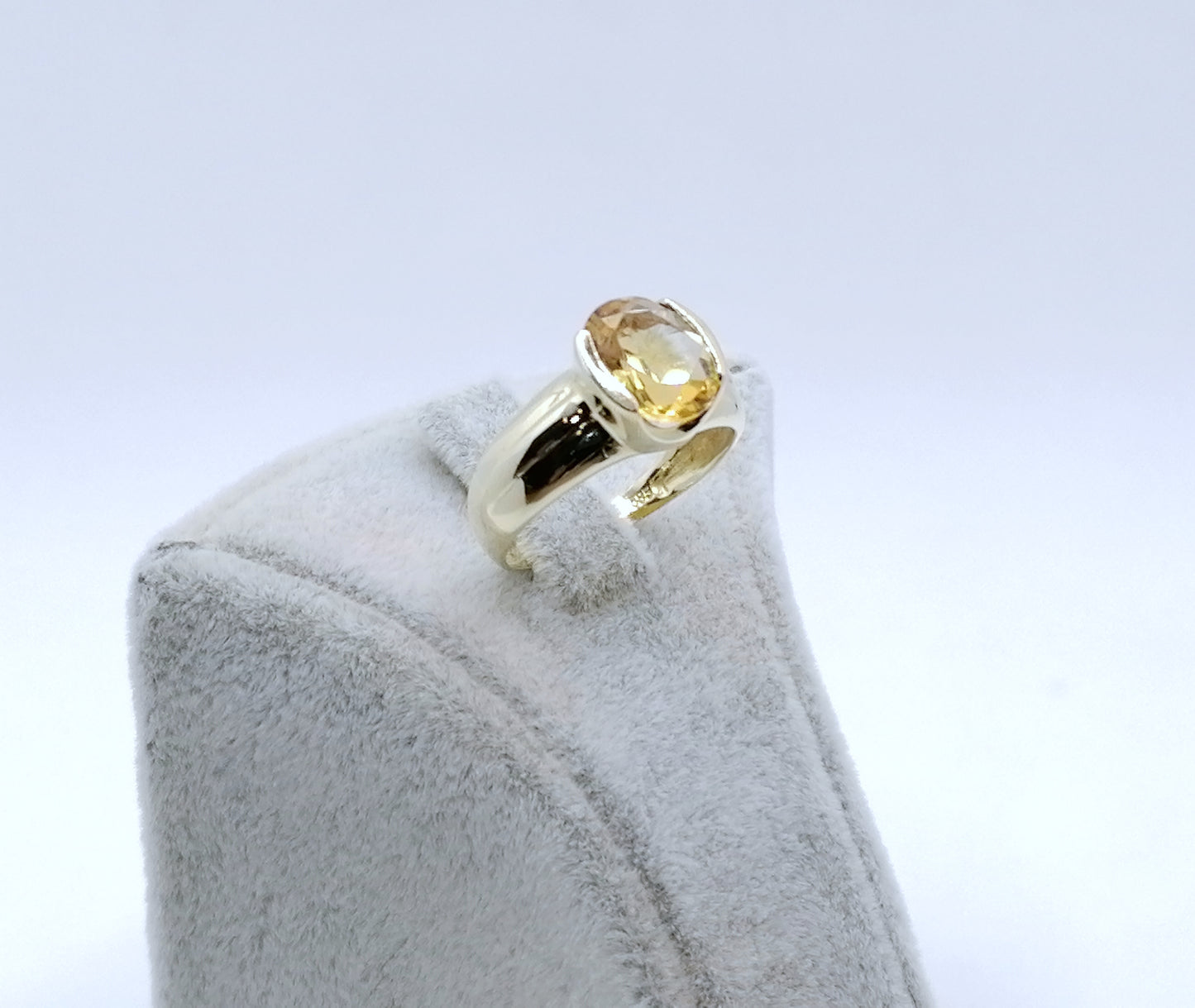 Ring Gold 585er mit Citrin Gr. 53