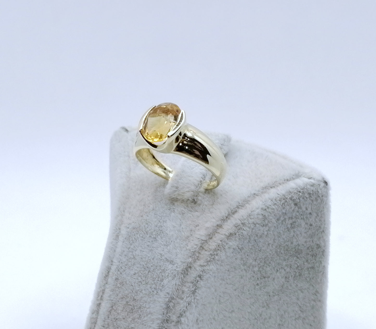 Ring Gold 585er mit Citrin Gr. 53