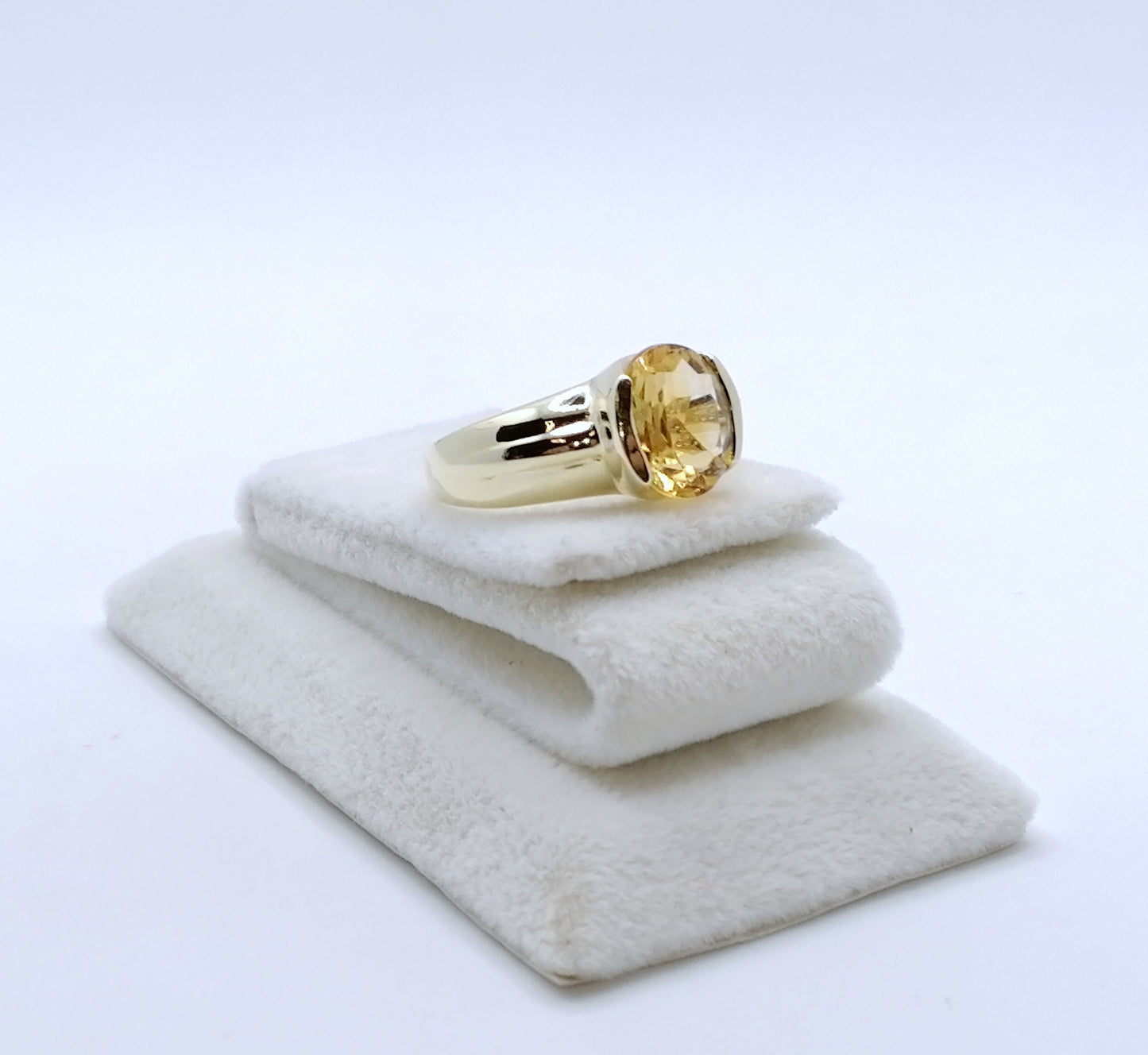 Ring Gold 585er mit Citrin Gr. 53