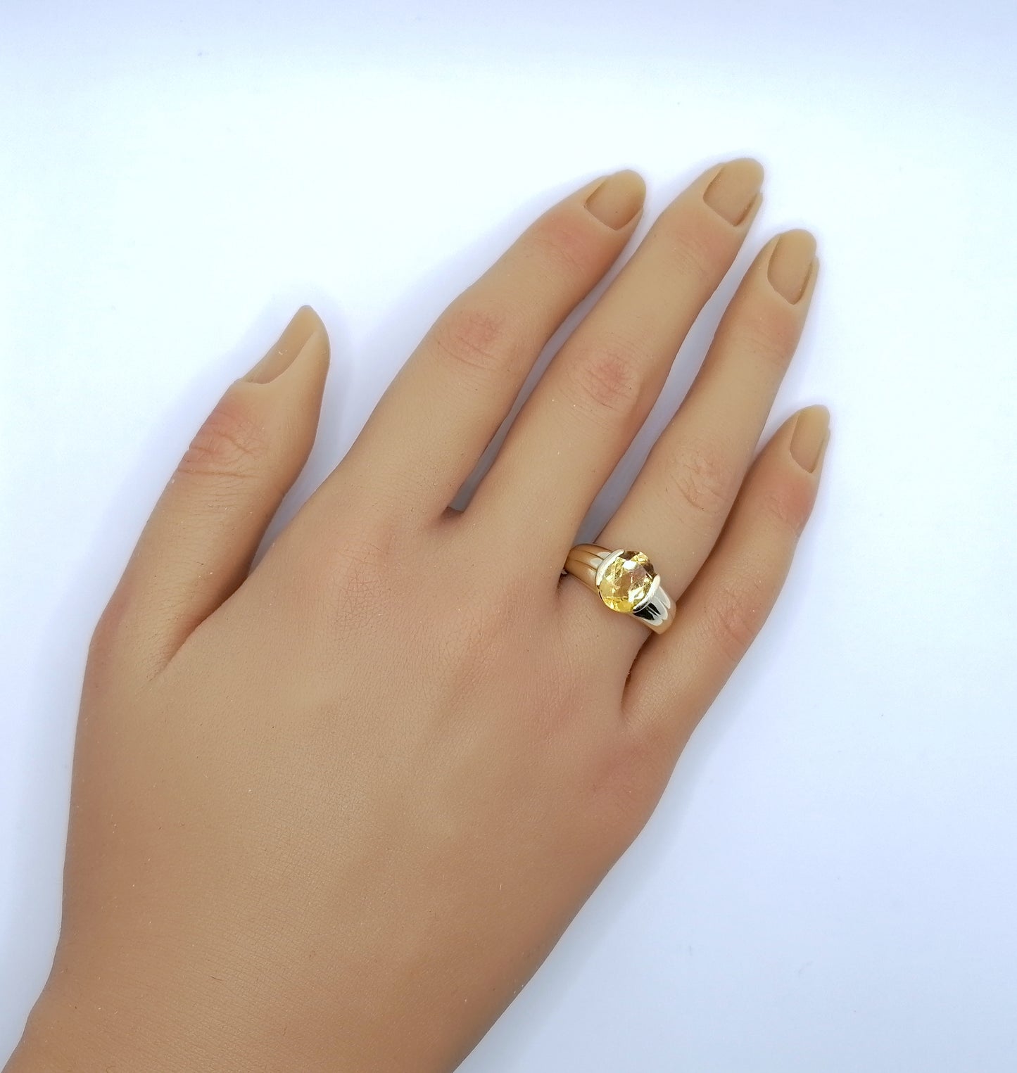 Ring Gold 585er mit Citrin Gr. 53