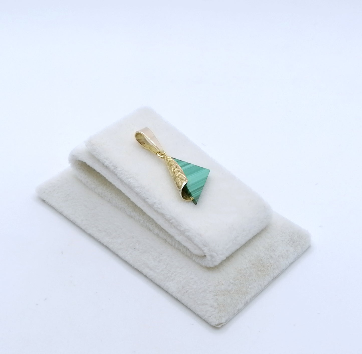 Halsketten Anhänger mit Malachit 375er Gold