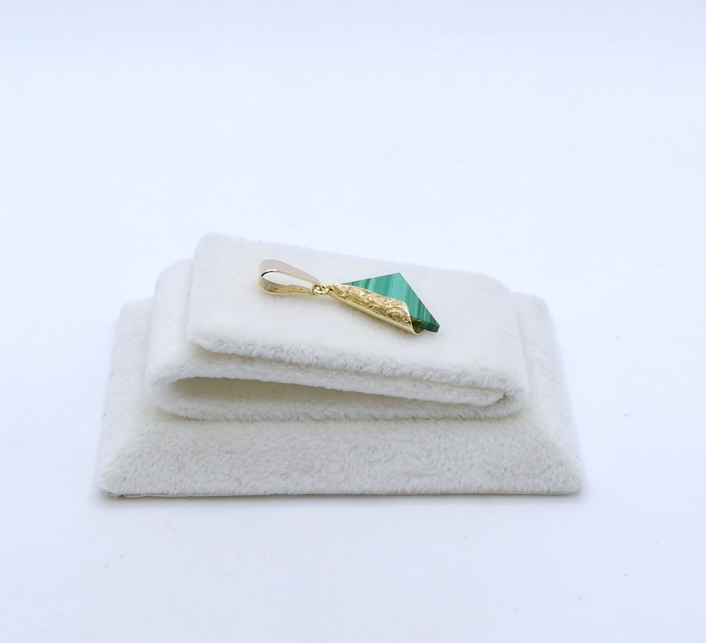 Halsketten Anhänger mit Malachit 375er Gold