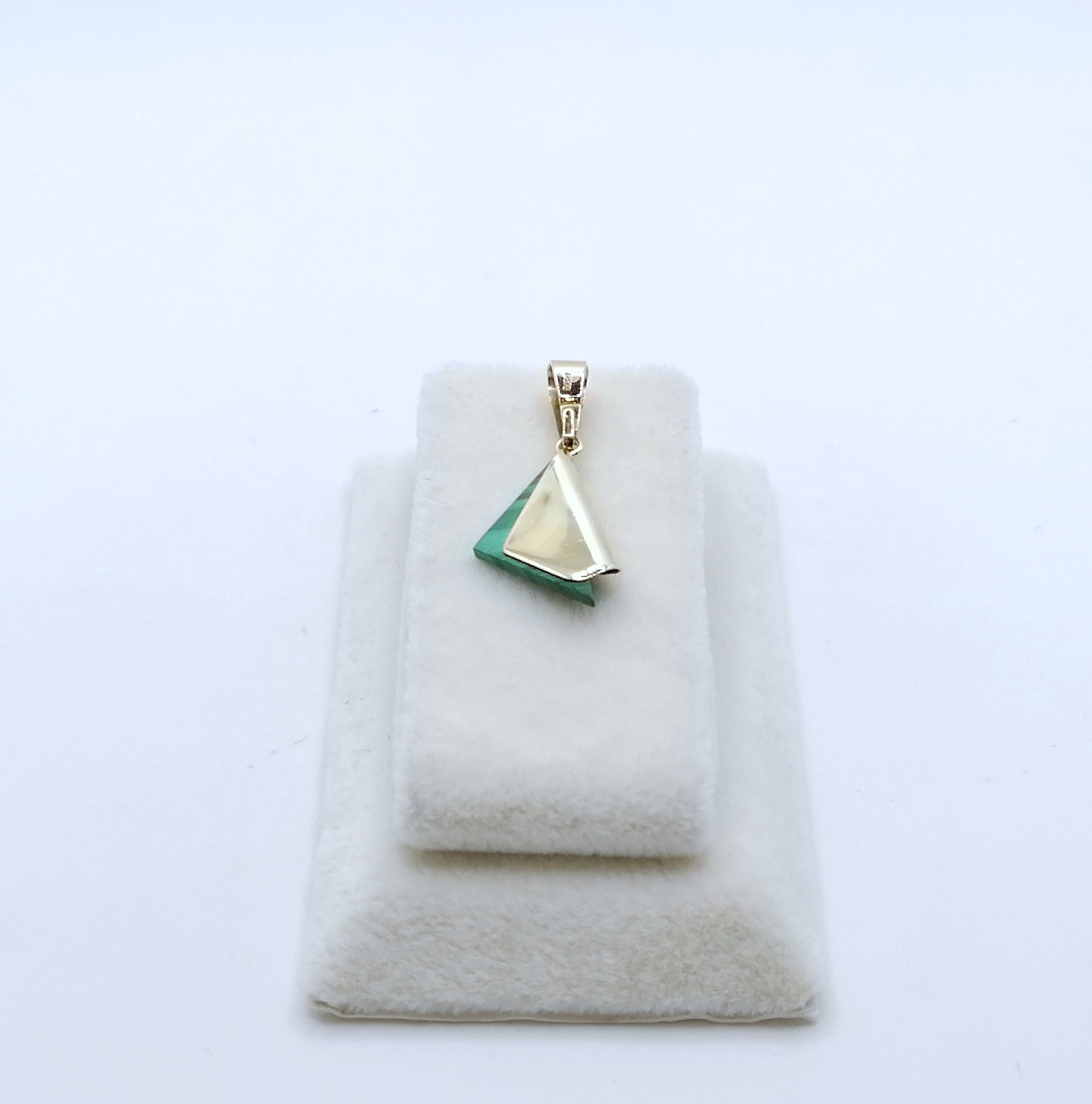 Halsketten Anhänger mit Malachit 375er Gold