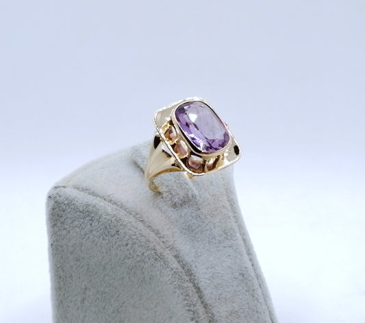 Ring Gold 750er mit Amethyst Gr. 58