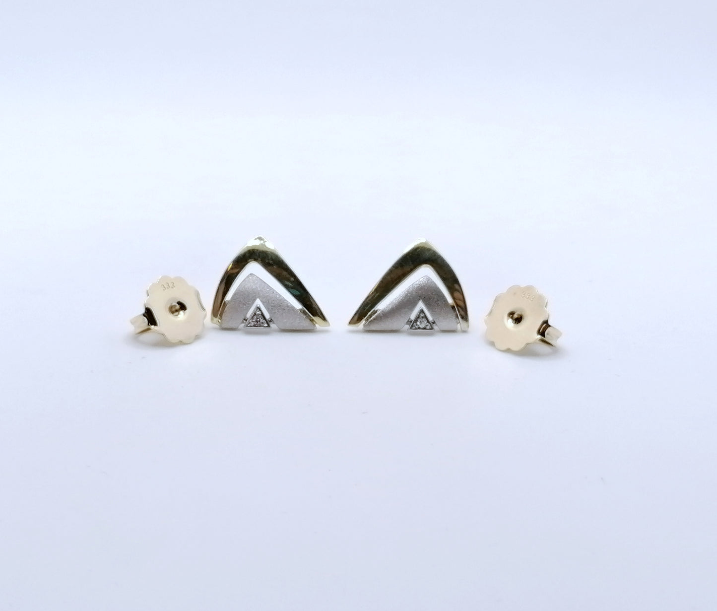 Ohrstecker Gold 333er mit Diamanten