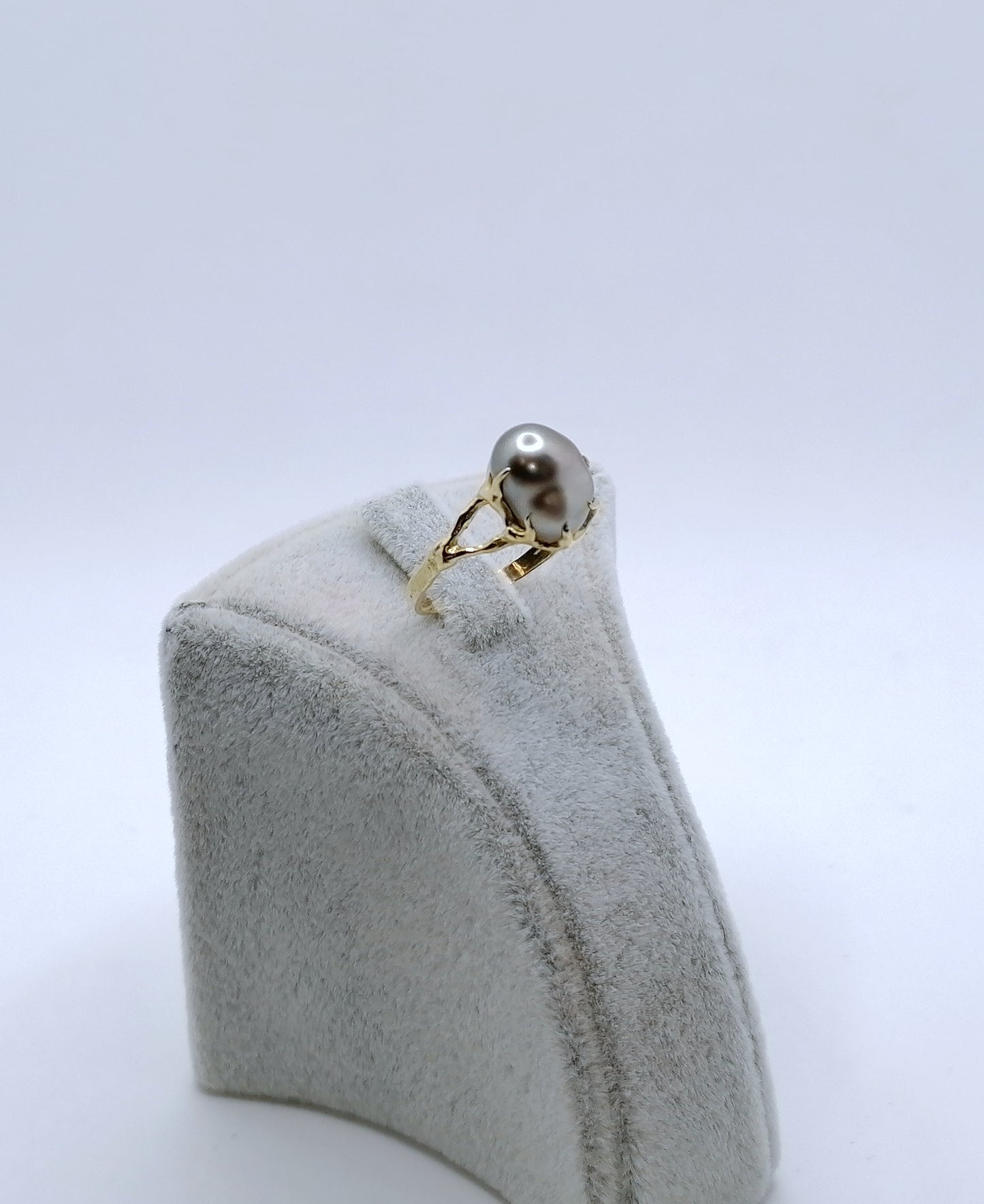 Damenring Gold 750er mit Tahiti Perle Gr. 57
