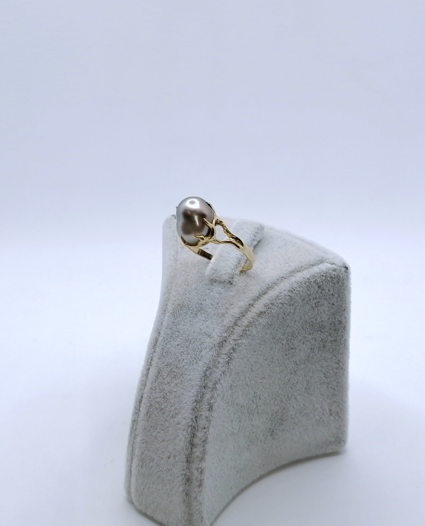 Damenring Gold 750er mit Tahiti Perle Gr. 57