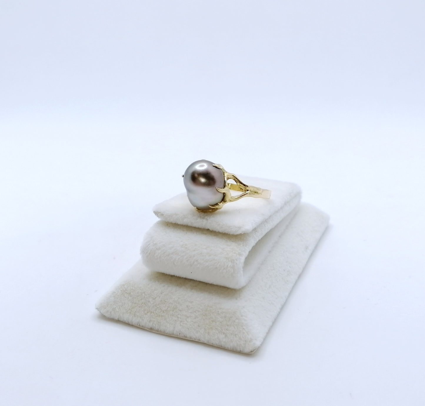 Damenring Gold 750er mit Tahiti Perle Gr. 57