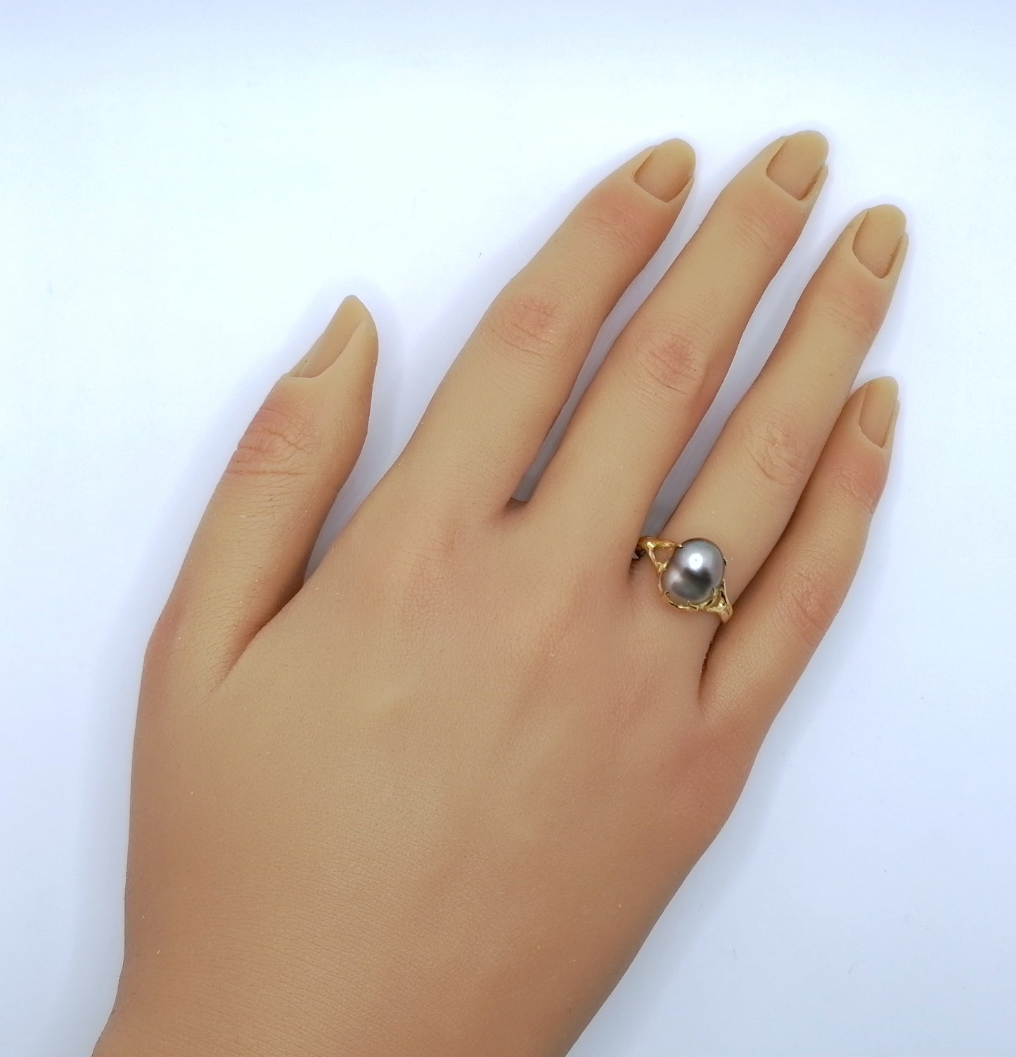 Damenring Gold 750er mit Tahiti Perle Gr. 57