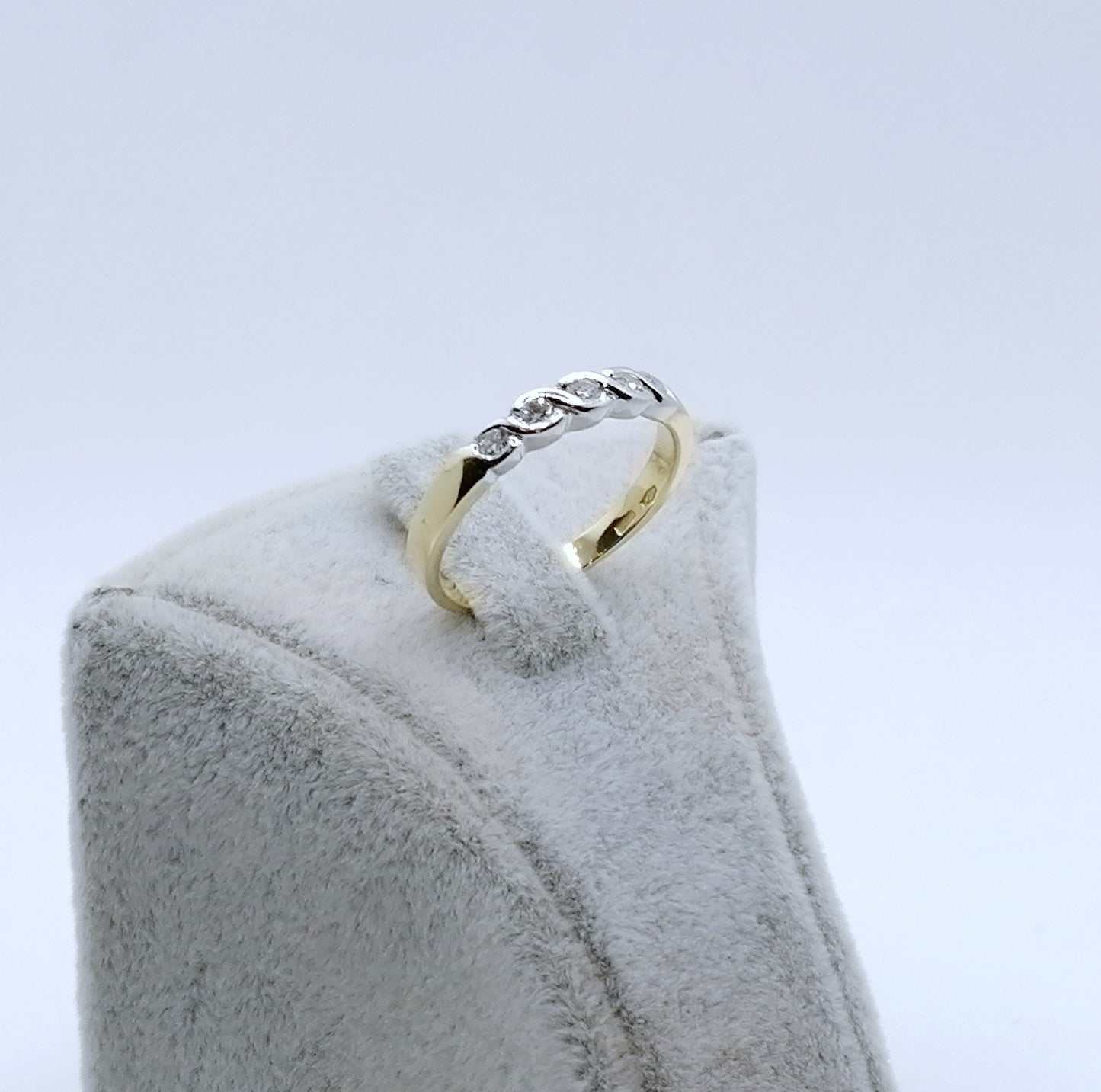 Ring Gold 750er Bicolor mit Brillanten Gr. 55