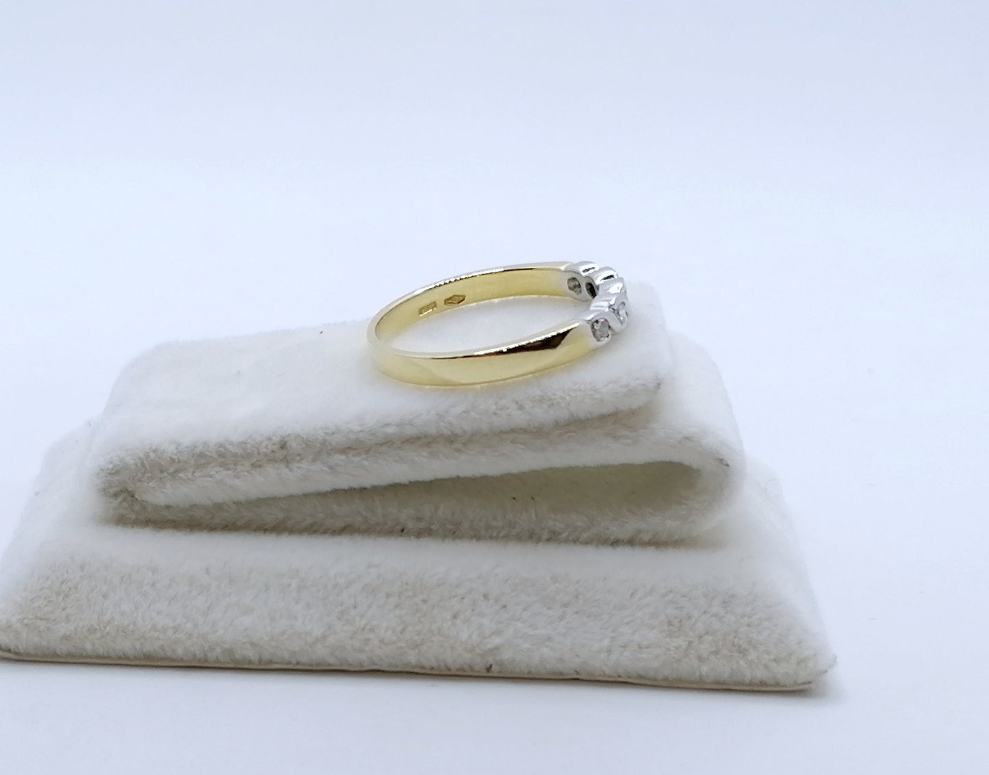 Ring Gold 750er Bicolor mit Brillanten Gr. 55