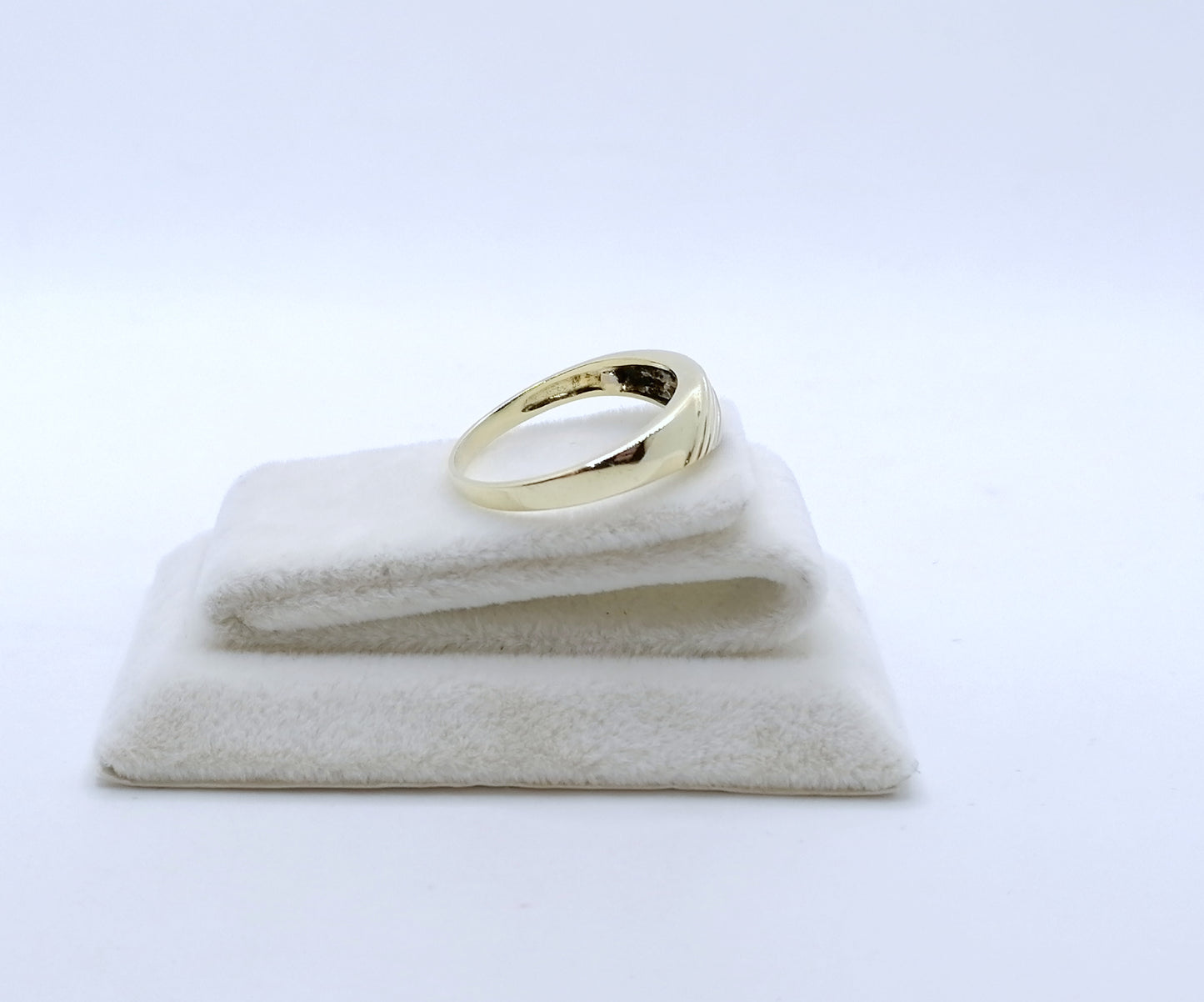 Ring Gold 585er Bicolor mit Diamantsplitter Gr. 60