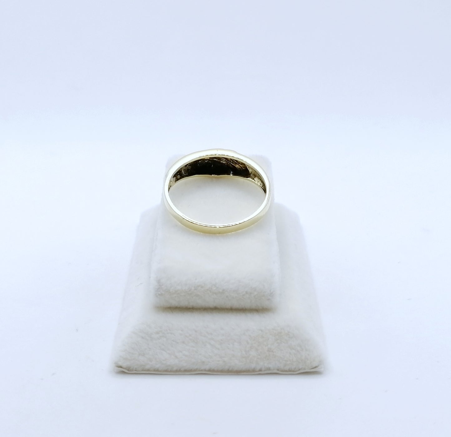 Ring Gold 585er Bicolor mit Diamantsplitter Gr. 60