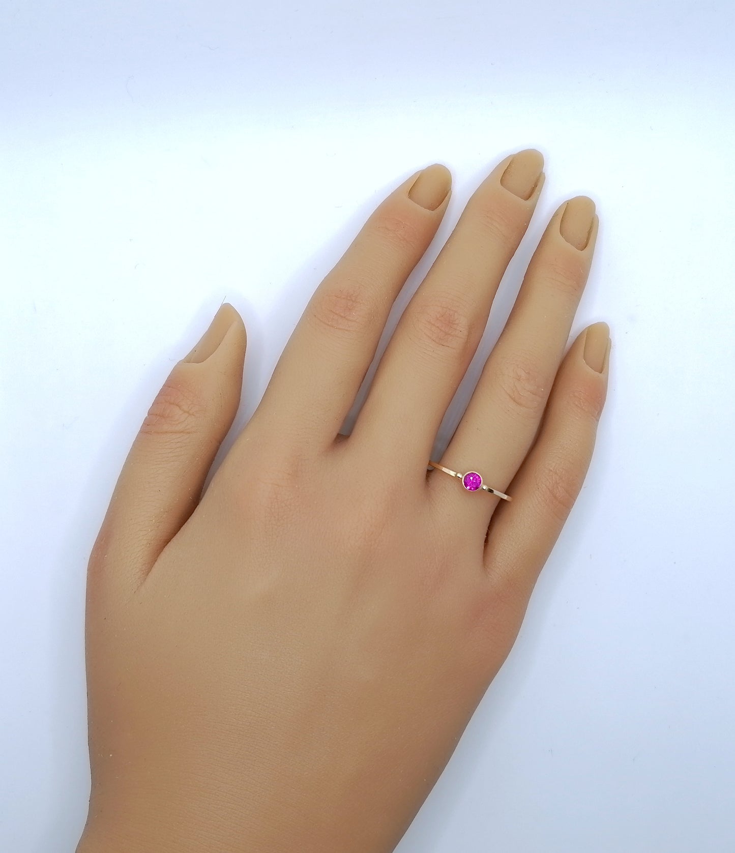 Ring Gold 585er mit Rubin Gr. 60