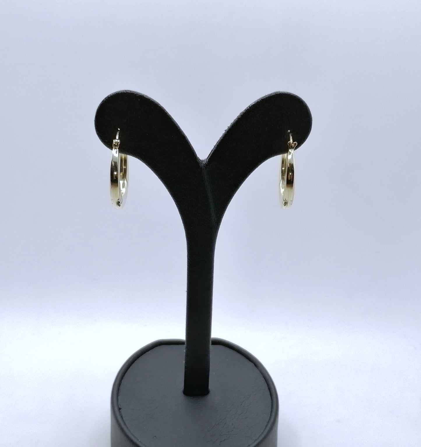 Bicolor Gelbgold Weißgold Creolen 585er Gold