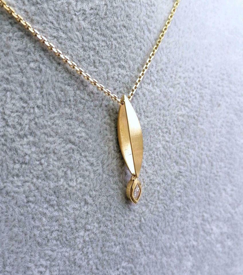 Anhänger Gold 750er mit Zirkonia