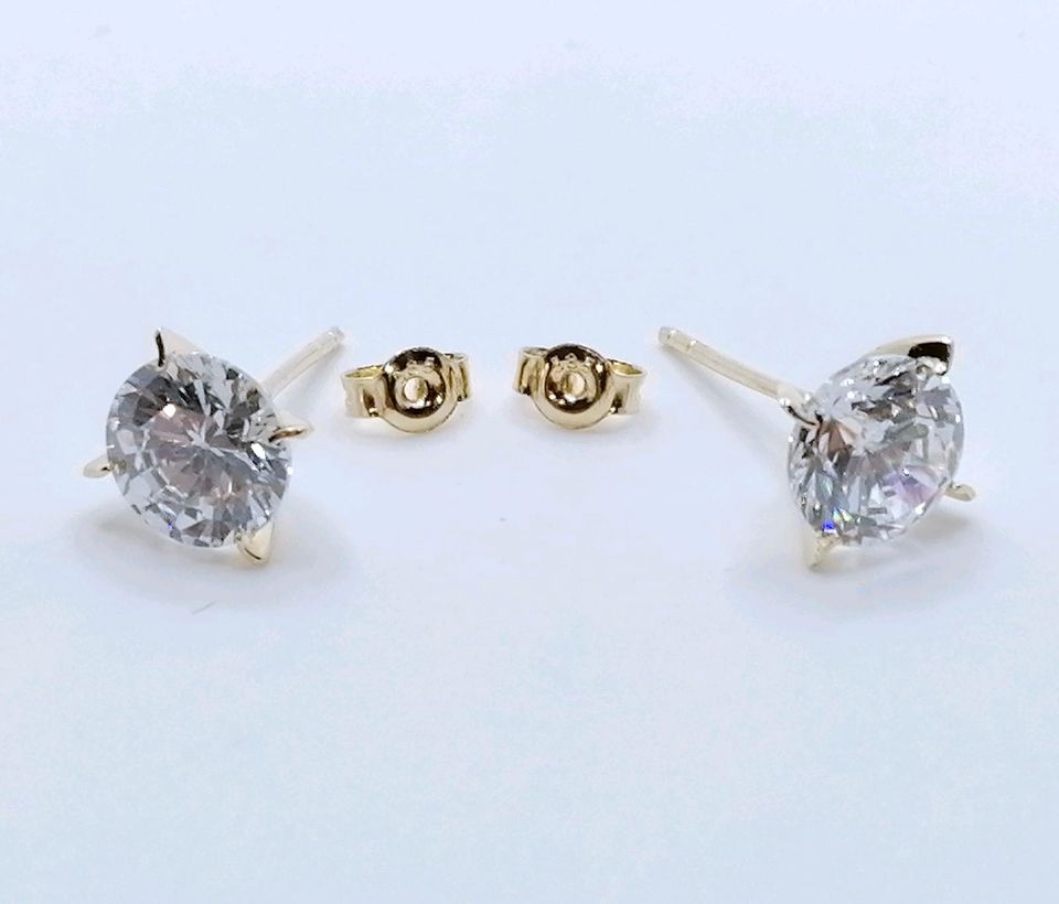 Ohrstecker 585er Gold mit Zirkonia