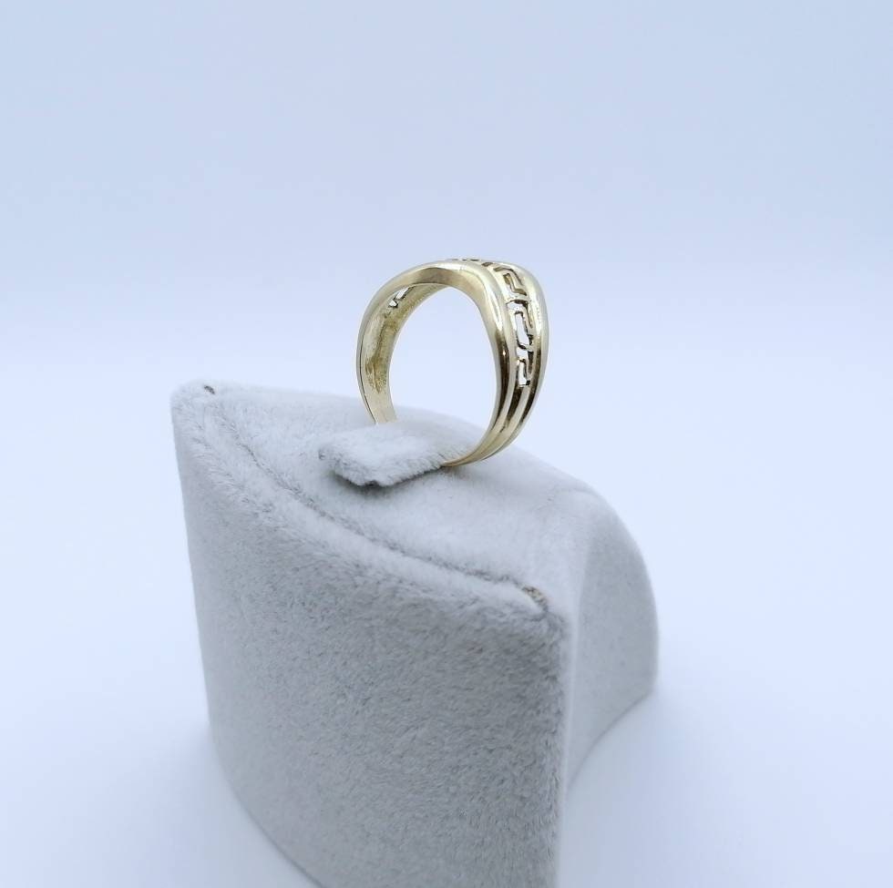 Abstrakter Gold 585er Damenring