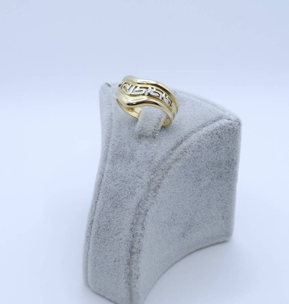Abstrakter Gold 585er Damenring