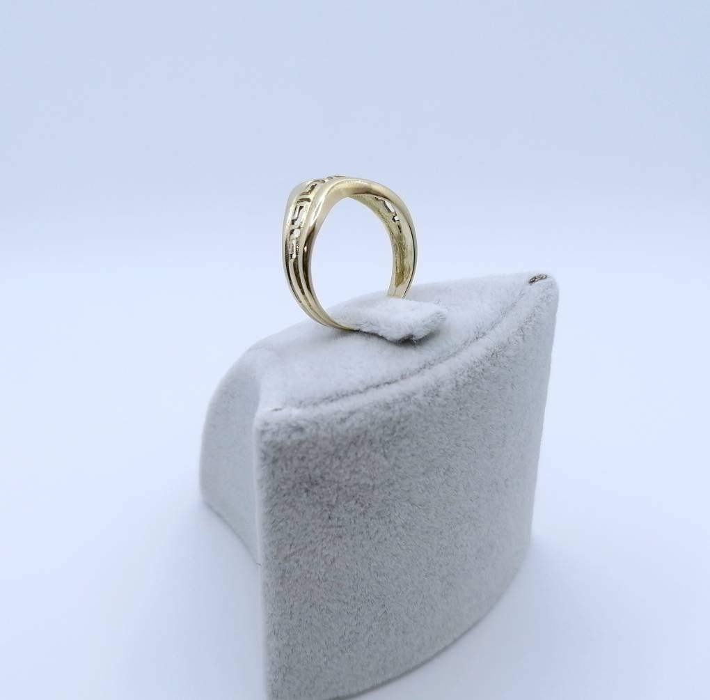 Abstrakter Gold 585er Damenring