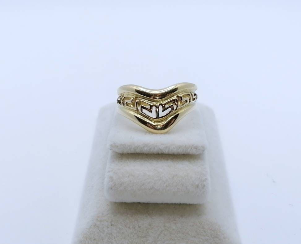 Abstrakter Gold 585er Damenring