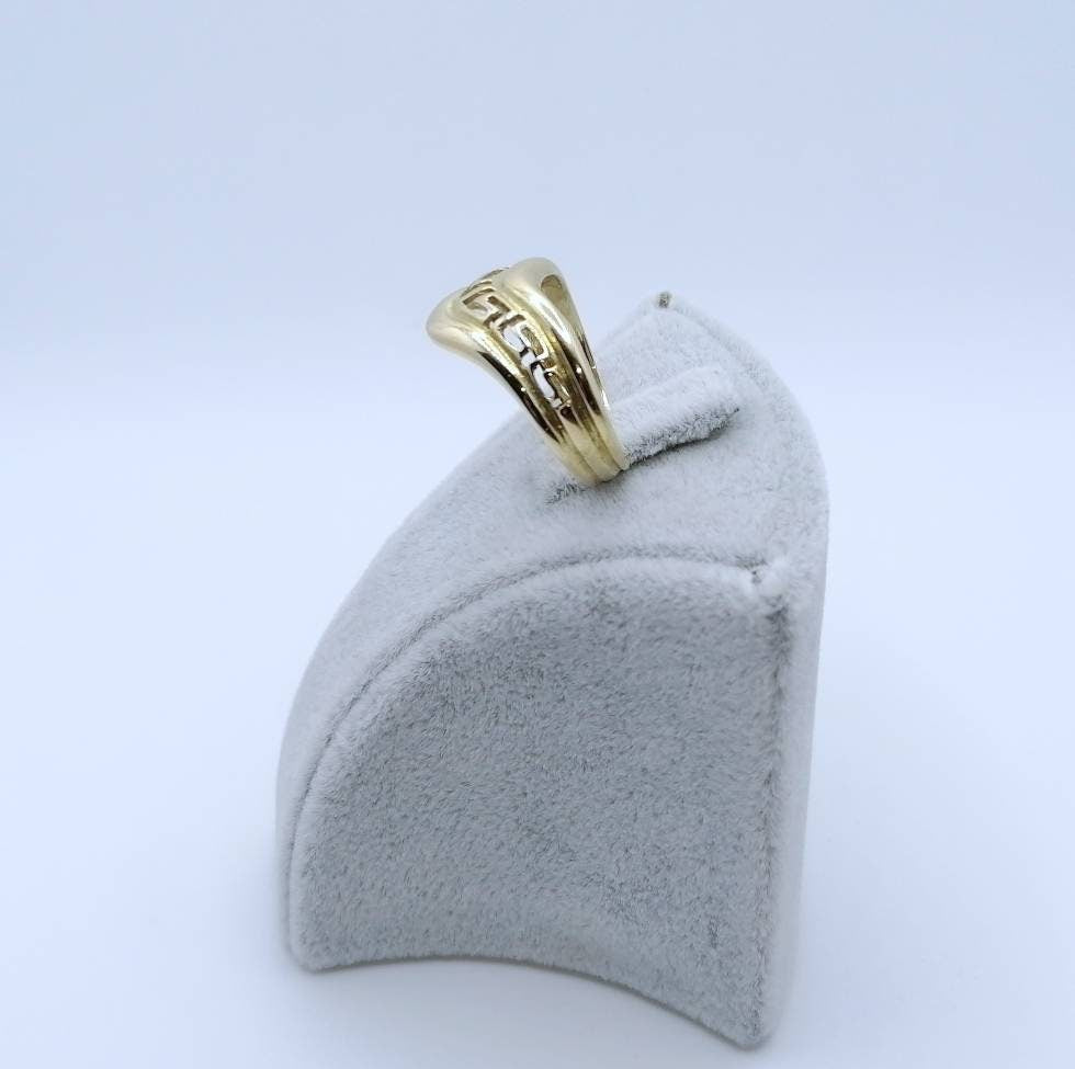 Abstrakter Gold 585er Damenring