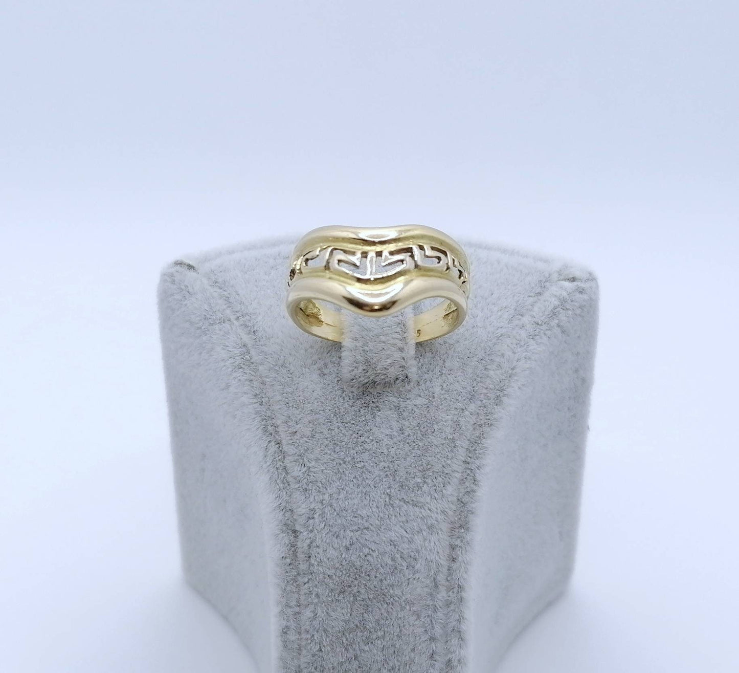 Abstrakter Gold 585er Damenring