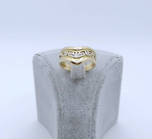 Abstrakter Gold 585er Damenring