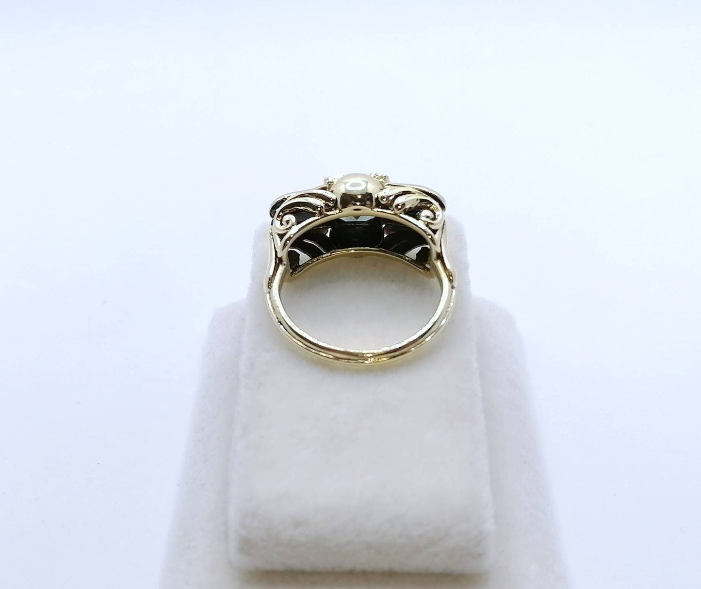 Art Deco Spinell Goldring 585er