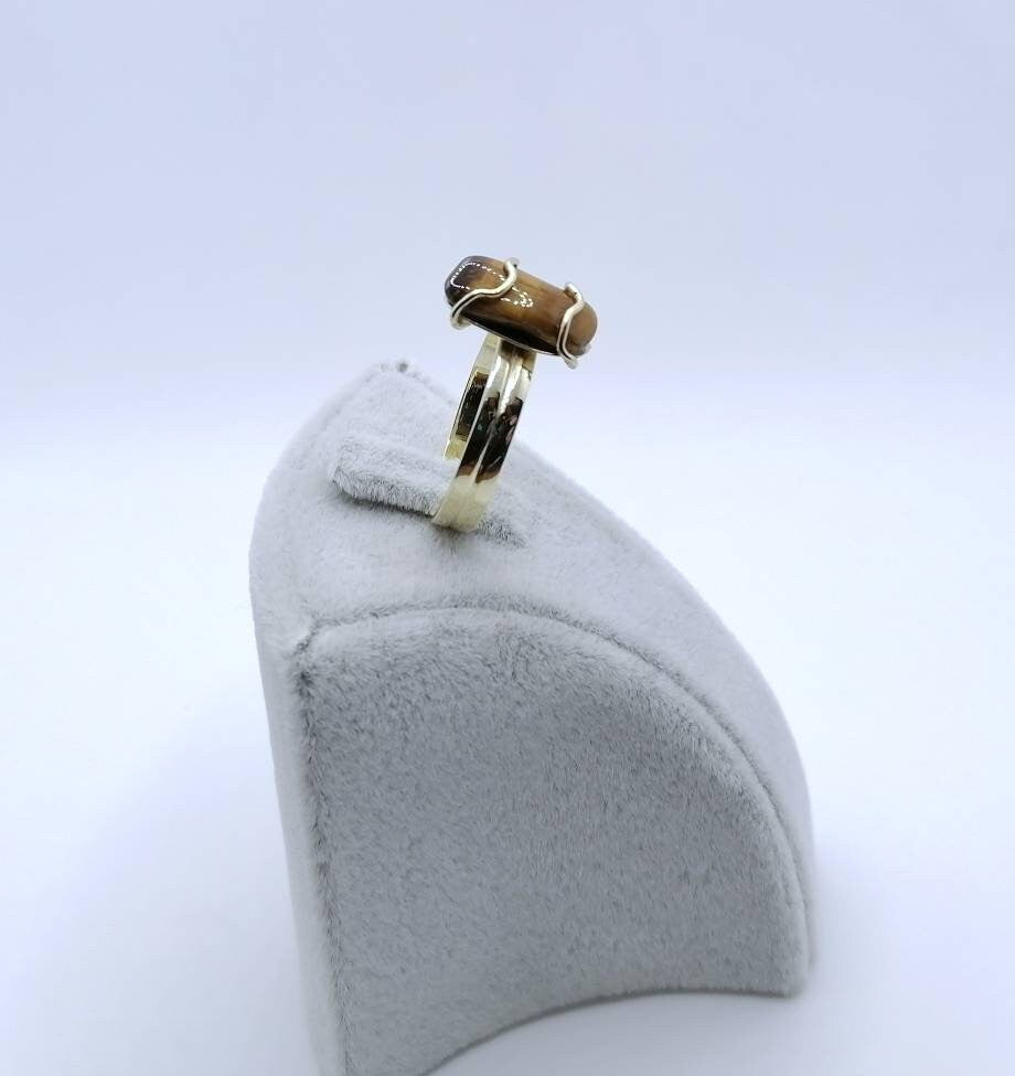 Vintage Ring Gold 585er mit Tigerauge