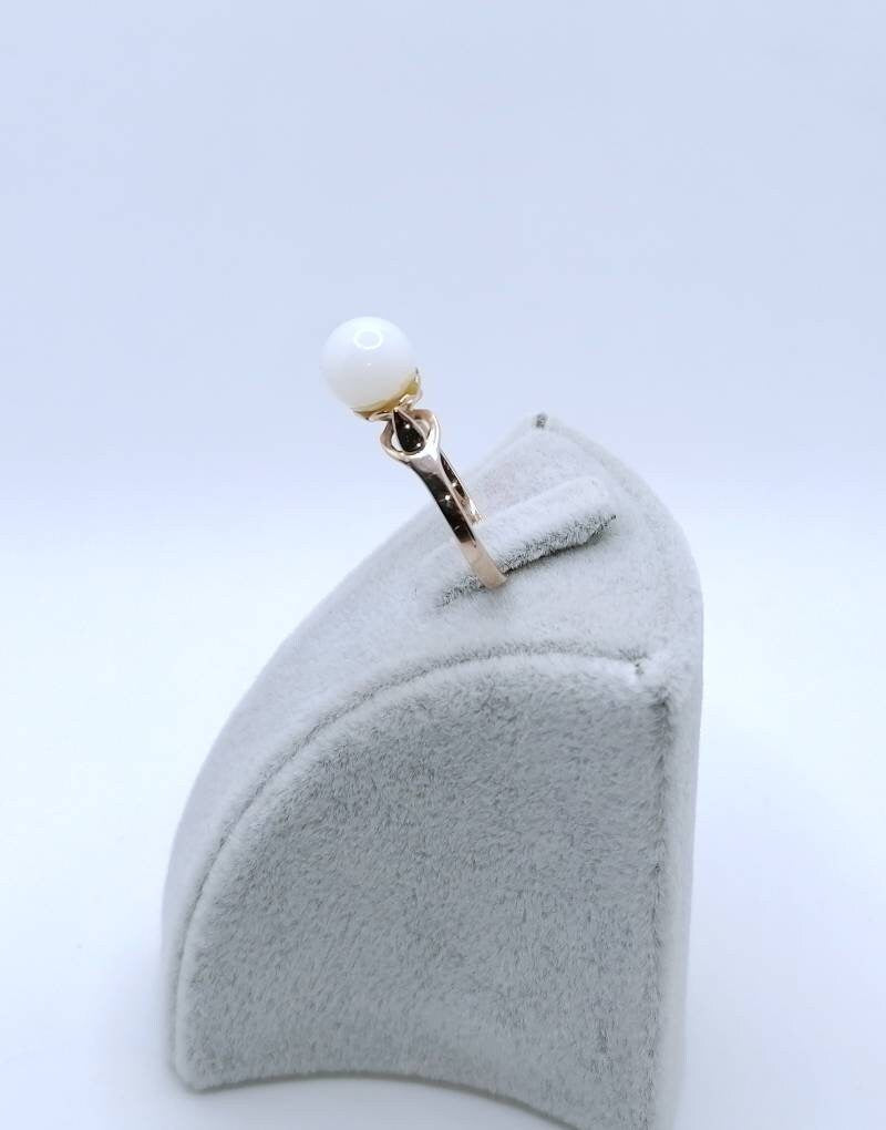 Vintage Russischer Jade Rotgold Ring