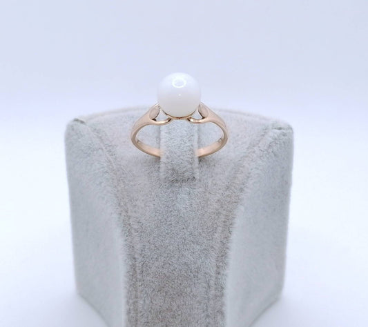 Vintage Russischer Jade Rotgold Ring
