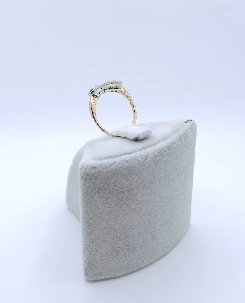 Ring Gold 750er mit Saphir und Brillanten