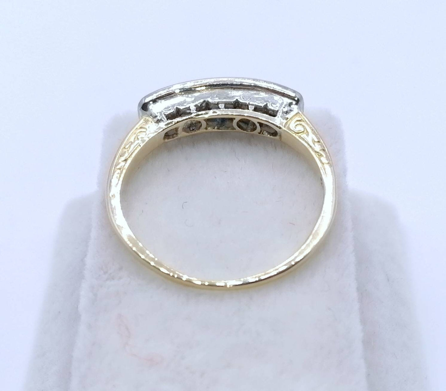 Ring Gold 750er mit Saphir und Brillanten
