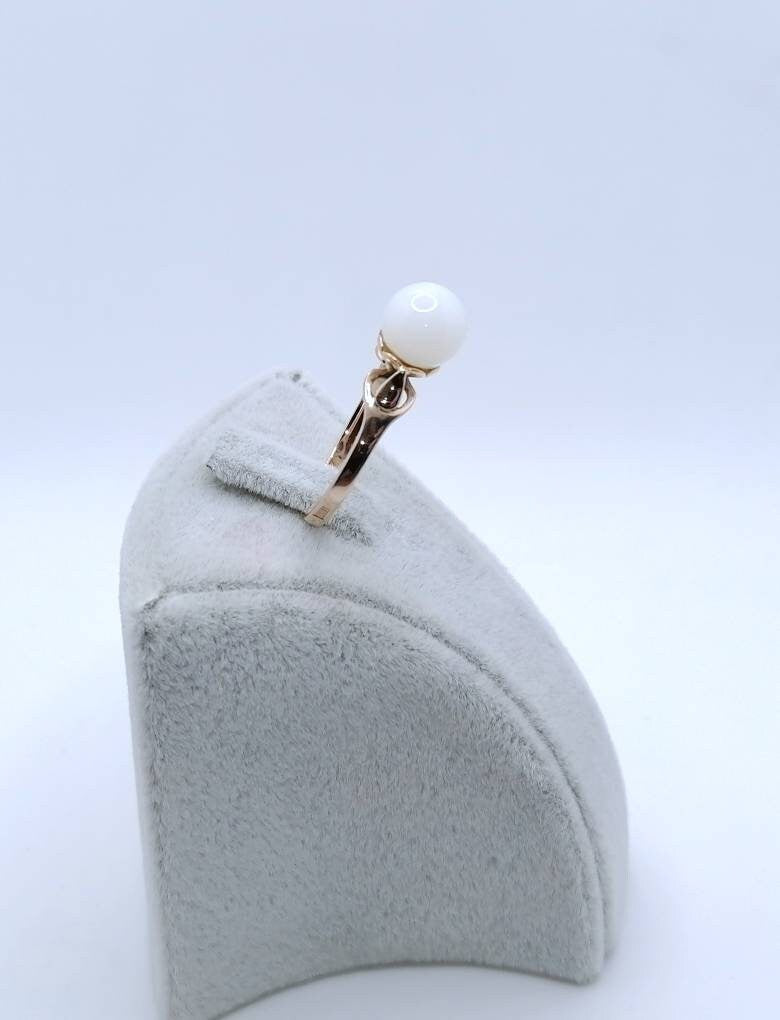Vintage Russischer Jade Rotgold Ring
